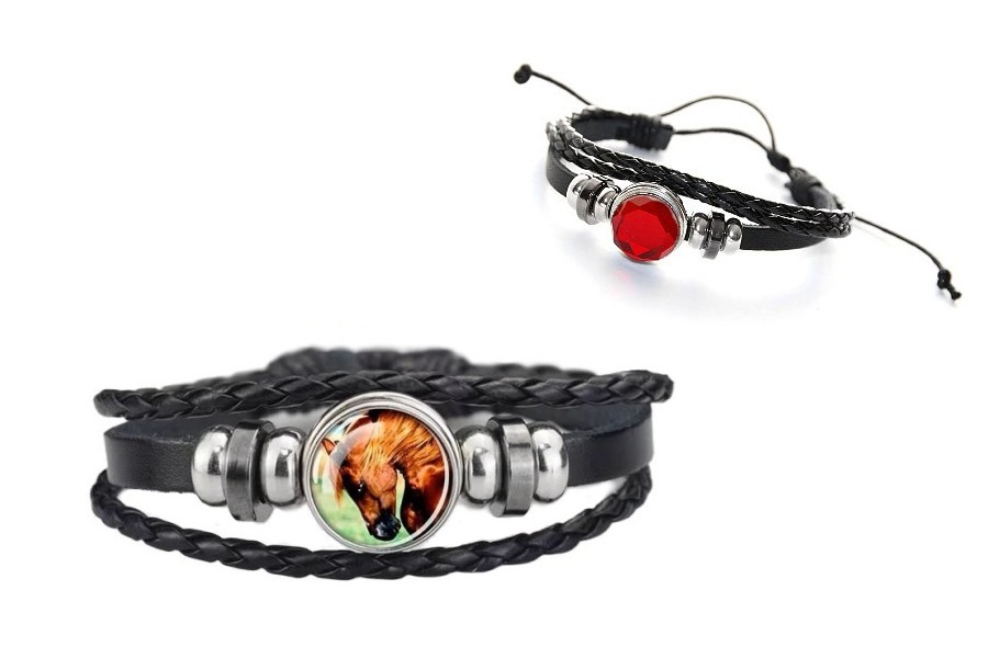 Kihiline käevõru nahkpaelte ja trukkidega