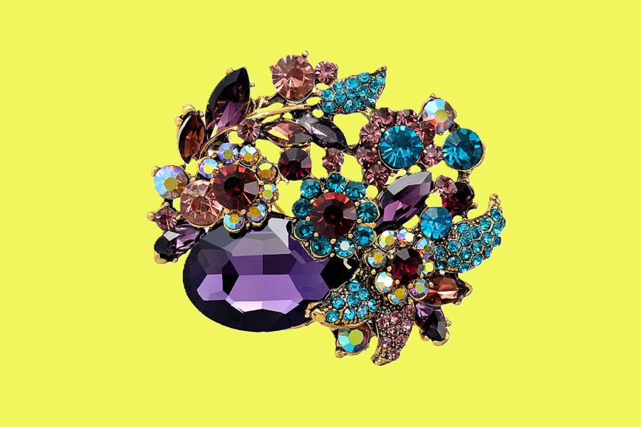 Lillemotiividega kristallpross